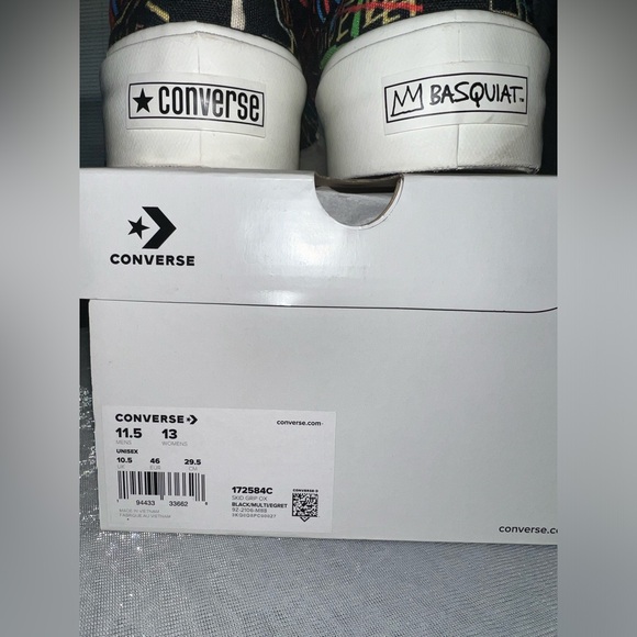 Jean-Michel Basquiat x Converse Skid Grip ‘Kings of Egypt II’ Low Top Sneaker - Picture 9 of 14